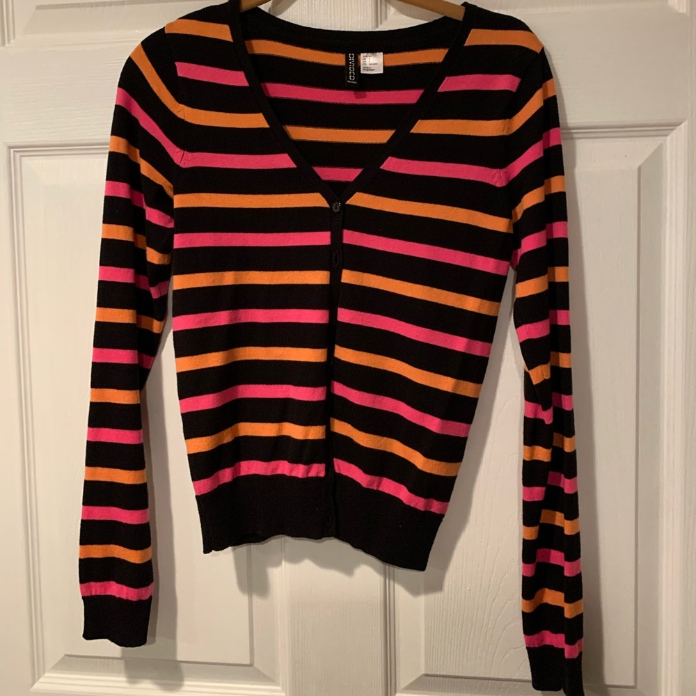 Striped cardigan from H&M.  Fun colors!